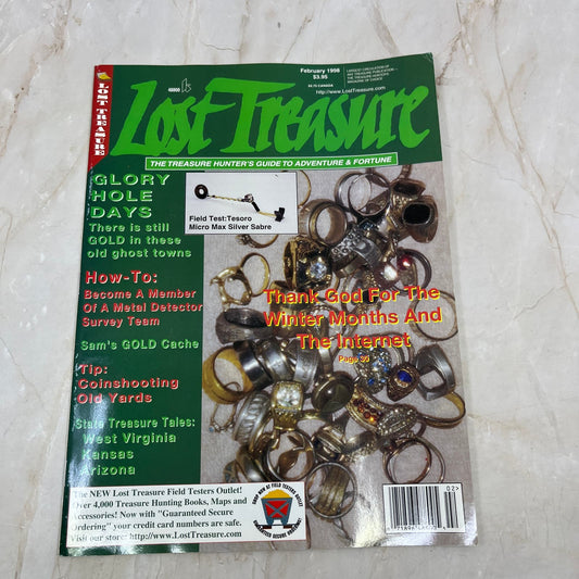 1998 Feb - Lost Treasure Magazine - Treasure Hunting Gold Prospecting M13