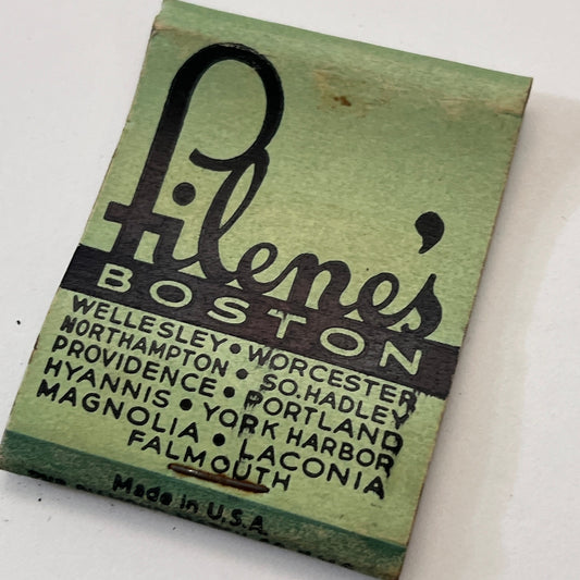 Filene's Boston Restaurant Barber Shop Vintage Matchbook Cover TB8-MB3-4