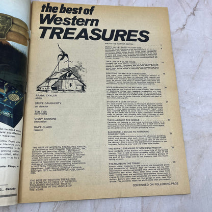 1972 Western Treasures Annual Magazine Treasure Hunting Metal Detecting M18-2