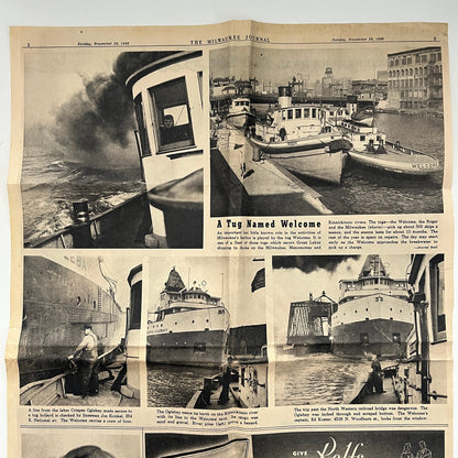 Milwaukee Tug Welcome Tugboats Joe Konkel Ed Koster 1948 Ad AG3-3