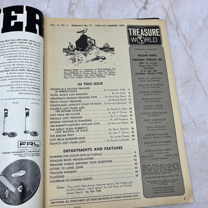 1974 March - Long John Latham's Treasure World Magazine - Treasure Hunting M13