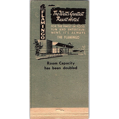The Flamingo Hotel Las Vegas NV Vintage Matchbook Cover TH2-Y4
