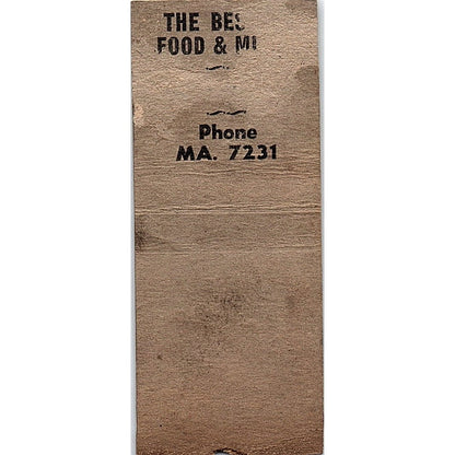 Danny Woo's New Chinatown Chinese Restaurant Seattle Vtg Matchbook Cover SF3-Y9