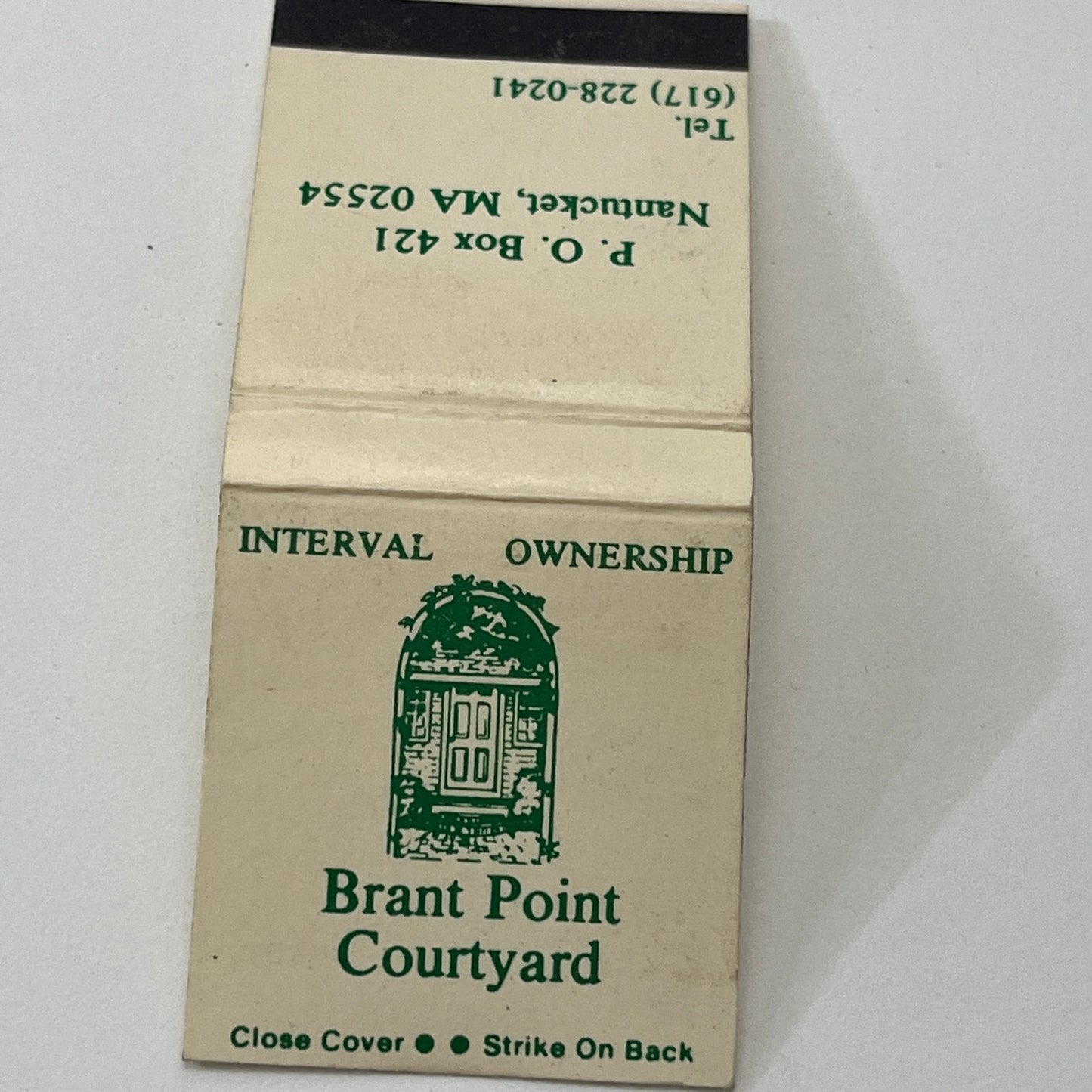 Brant Point Courtyard Nantucket MA Vintage Matchbook Cover TB8-MB-10