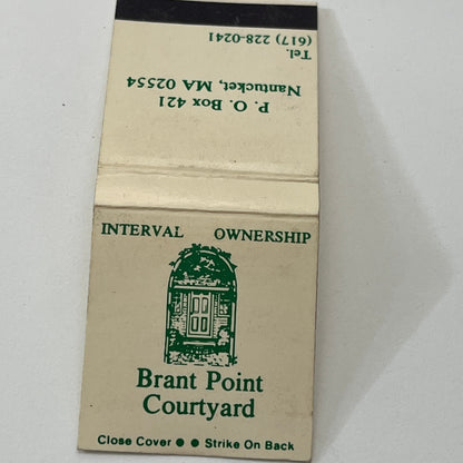 Brant Point Courtyard Nantucket MA Vintage Matchbook Cover TB8-MB-10