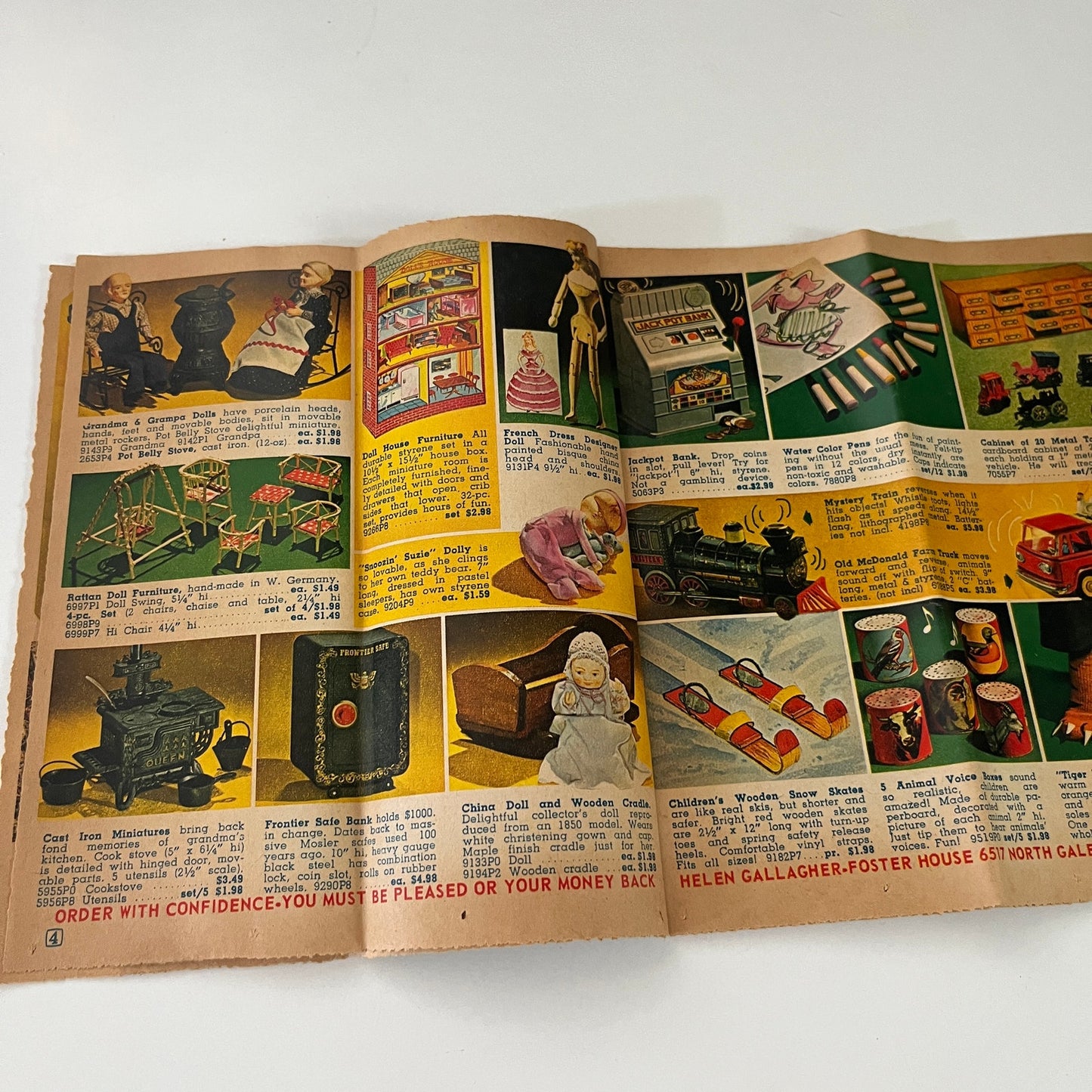 1968 Helen Gallagher-Foster House Gifts By Mail Christmas Catalog Peoria H3-5