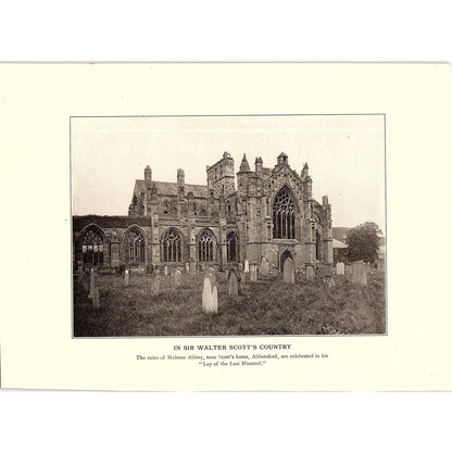 In Sir Walter Scott's Country Abbotsford Photo Vintage Art Print 6.5x9 V12