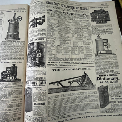Trifet's Monthly Galaxy of Music 1889 Original Music Catalog Magazine V33-4