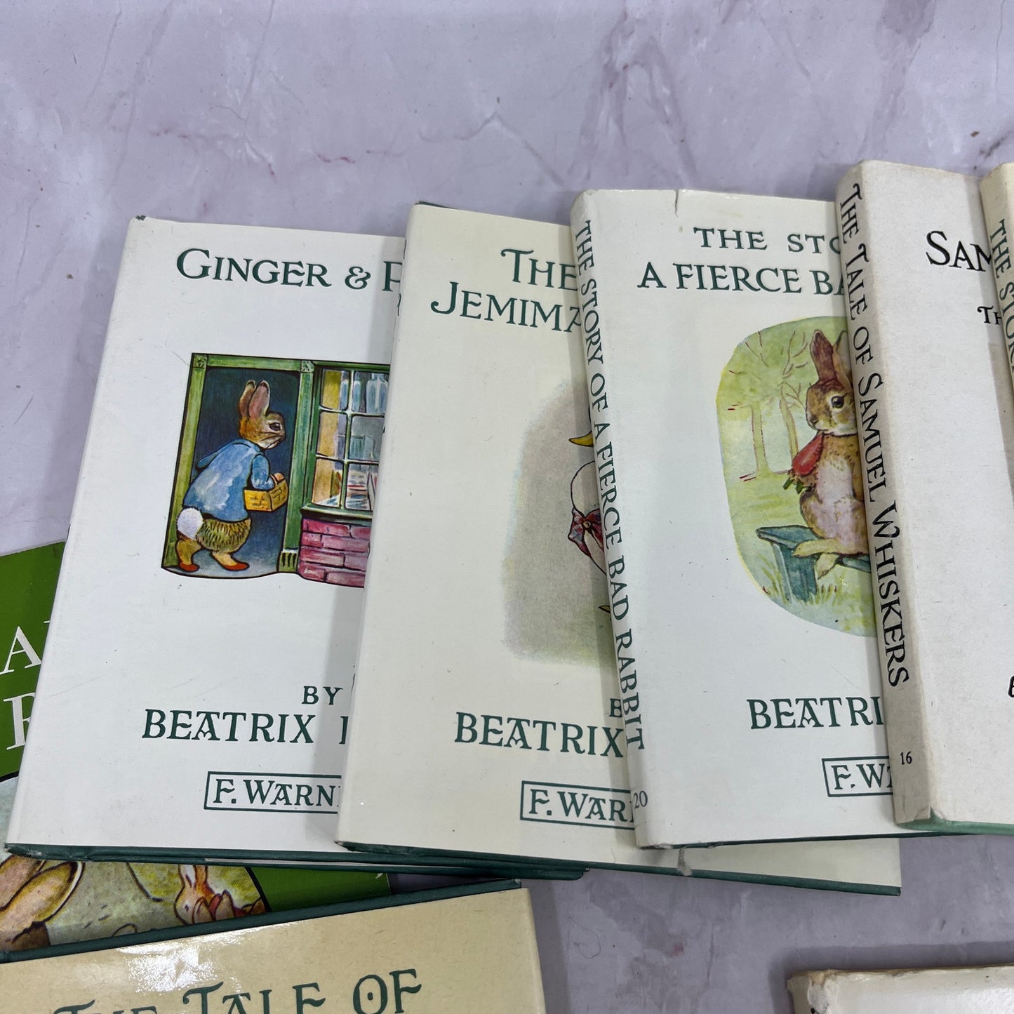 Vintage Beatrix Potter Book Lot of 12 Peter Rabbit Flopsy Bunny Miss Moppet TK3