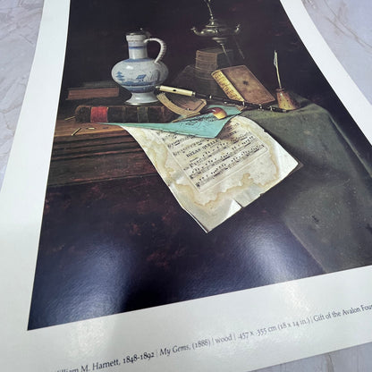 William M. Harnett My Gems Vintage Art Print 11x14 FL6-4