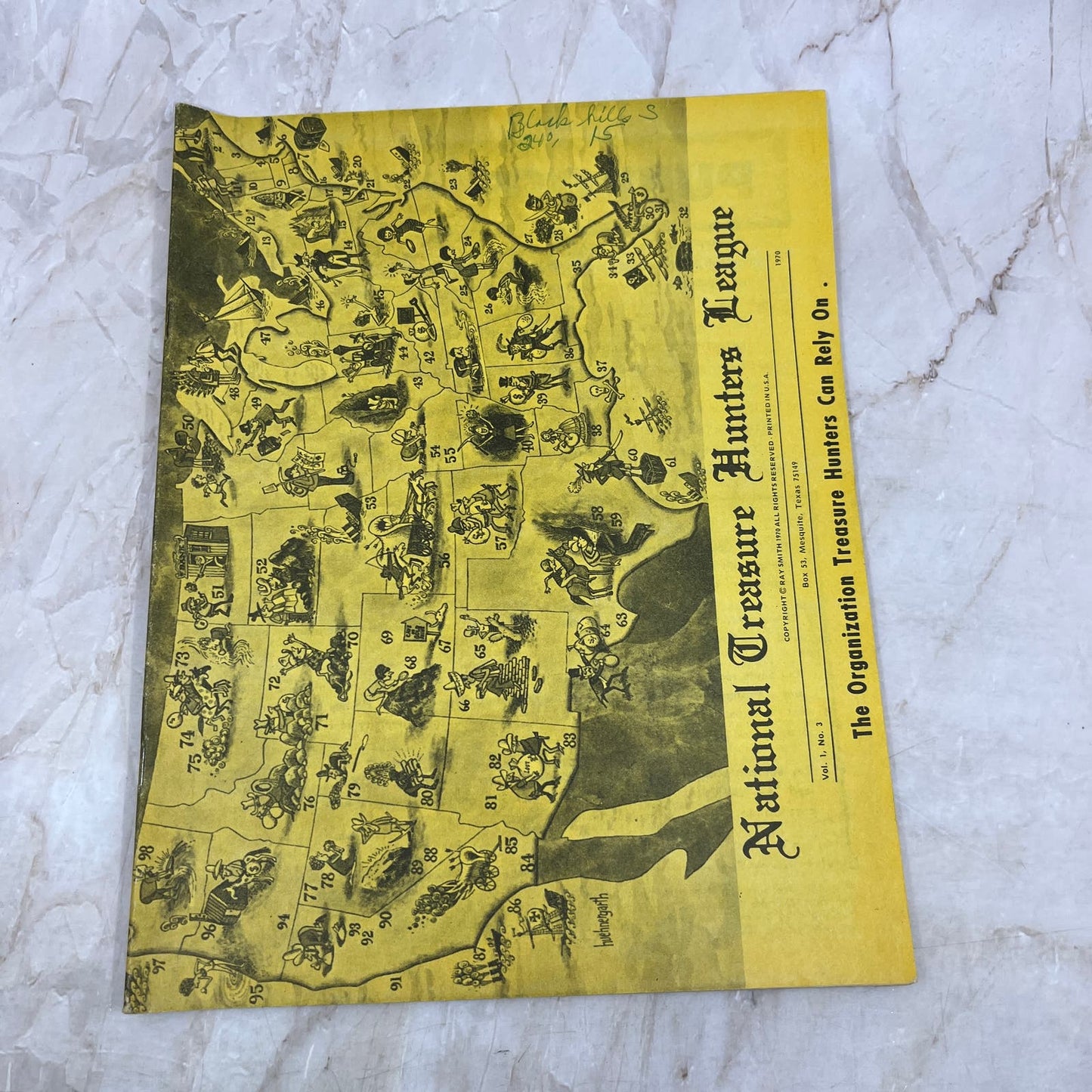 1970 National Treasure Hunters League Magazine - Mesquite TX Ray Smith M19