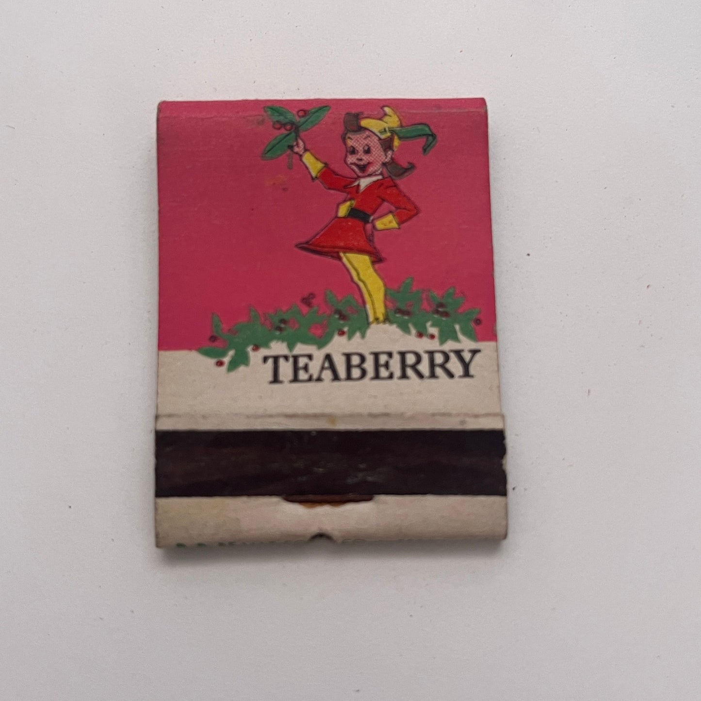 Teaberry - Clark's Teaberry Chewing Gum Vintage Matchbook Cover TB8-MB-2