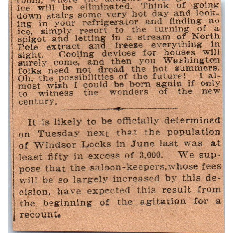 Connecticut Life Ins Co Thomas W. Russell Hartford 1901 Newspaper Ad AD8-HS5
