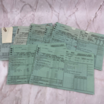 Lot of 1940s Henry County VA State Tax & Local Levies Forms Z.V. Pratt A17