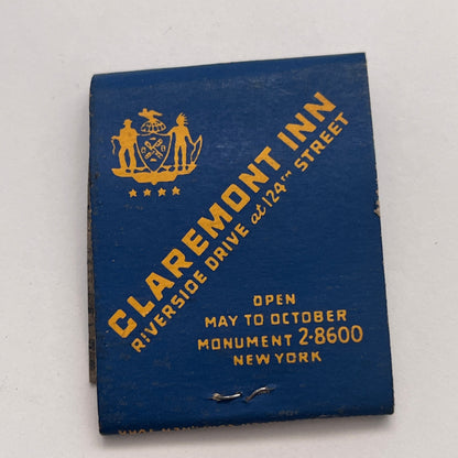 Claremont Inn Tavern-On-The-Green NY Vintage Matchbook Cover TB8-MB-7
