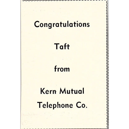 Kern Mutual Telephone Co, Dental Profession of Taft - Taft CA 1965 Ad AF8-M6