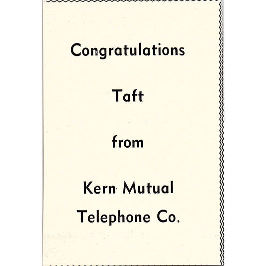 Kern Mutual Telephone Co, Dental Profession of Taft - Taft CA 1965 Ad AF8-M6