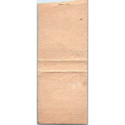 Old Fort Silver Tavern Dance Hall Allie & Mickey Feiereisen WI Matchbook SD4-Y2