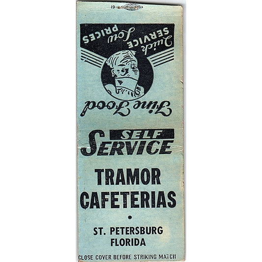 Tramor Cafeterias St. Petersburg FL Vintage Matchbook Cover SC7-Y8