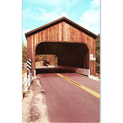 County Bridge Hancock-Greenfield NH Vintage Covered Bridge Postcard PC11