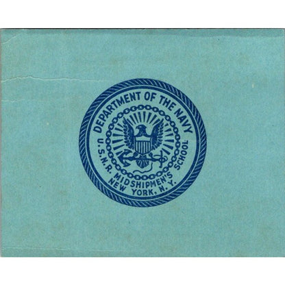 1942 WWII US Naval Reserve Midshipmen's School Graduation Invitation AI9-M26