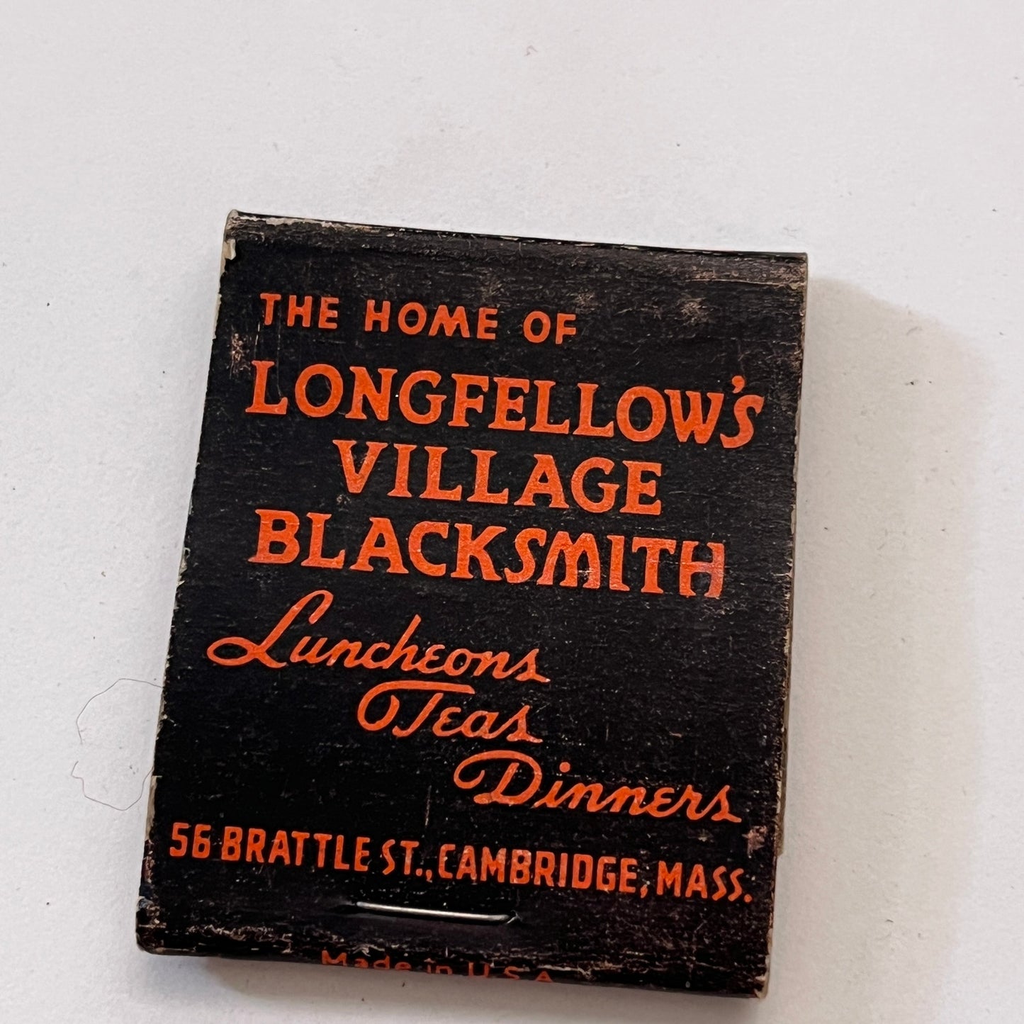 The Cock Horse Restaurant 56 Brattle St Cambridge MA Matchbook Cover TB8-MB3-8