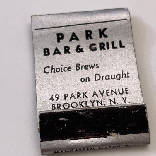 Park Bar & Grill 49 Park Avenue Brooklyn NY Vintage Matchbook Cover TB8-MB3-4