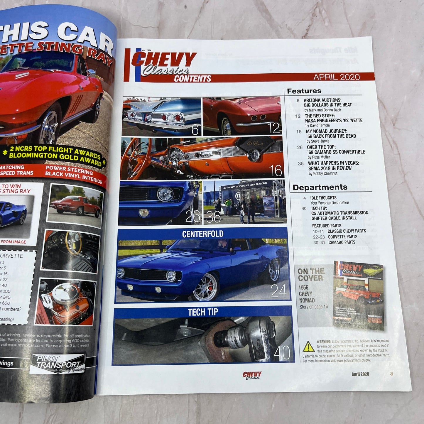 Steve Jarvis 56 Nomad - Chevy Classics Magazine - Apr 2020 M29