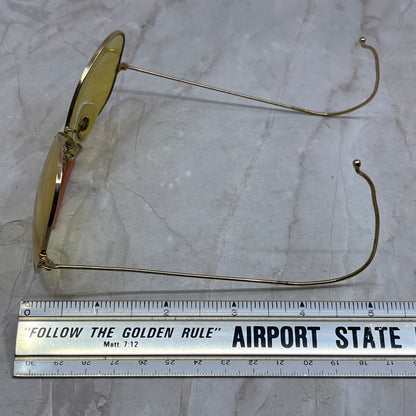 1960's Yellow Tint Aviator All-Weather Kalichrome Shooting Sunglasses TG7-G2-6