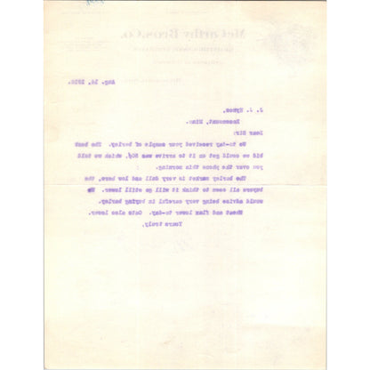 McCarthy Bros Co. Grain Commission Minneapolis MN c1912 Letterhead Billhead K24