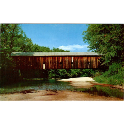 Bearcamp River Bridge West Ossipee New Hampshire Covered Bridge Postcard PC3
