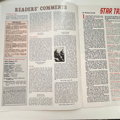1988 Star Trek Official Fan Club Magazine #63 George Takei Interview V39-1