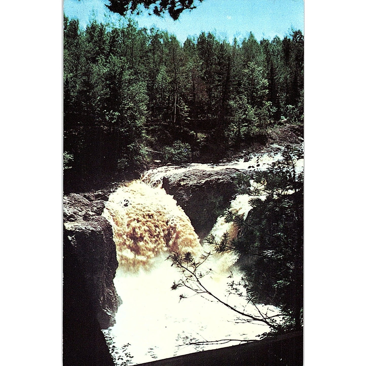 1952 Copper Falls State Park Near Mellen Wisconsin Vintage Postcard PE16