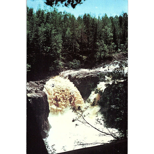 1952 Copper Falls State Park Near Mellen Wisconsin Vintage Postcard PE16