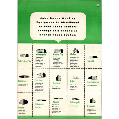1953 John Deere Quality Equipment 2 Page Ad I15