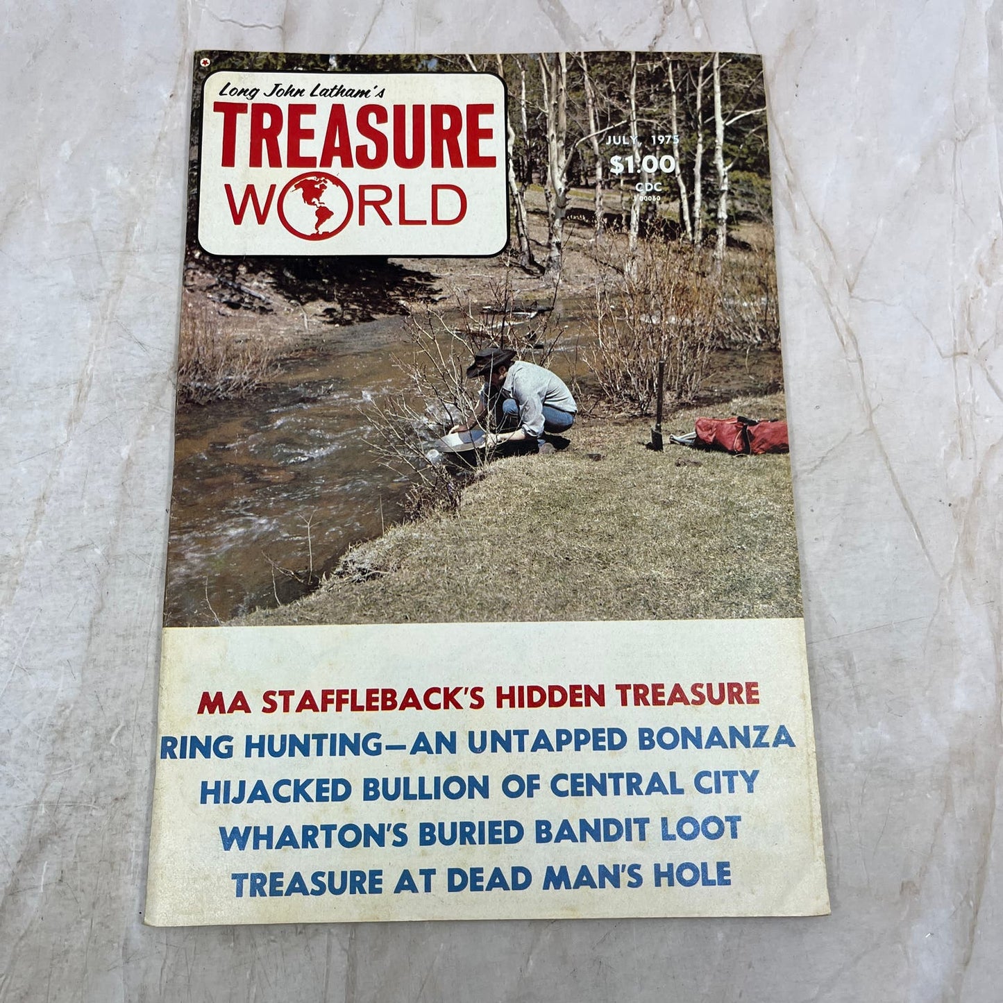 1975 July - Long John Latham's Treasure World Magazine - Treasure Hunting M13