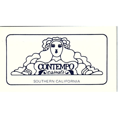 Contempo Casual Southern California Hollywood San Diego Vtg Business Card SE5-B5