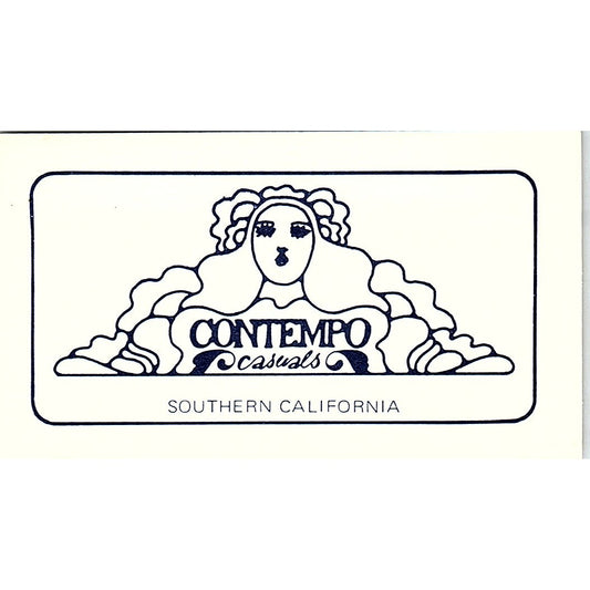 Contempo Casual Southern California Hollywood San Diego Vtg Business Card SE5-B5