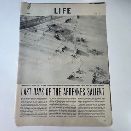 Last Days of the Ardennes Salient 4 Pages 1940s WWII Era Article V29-5