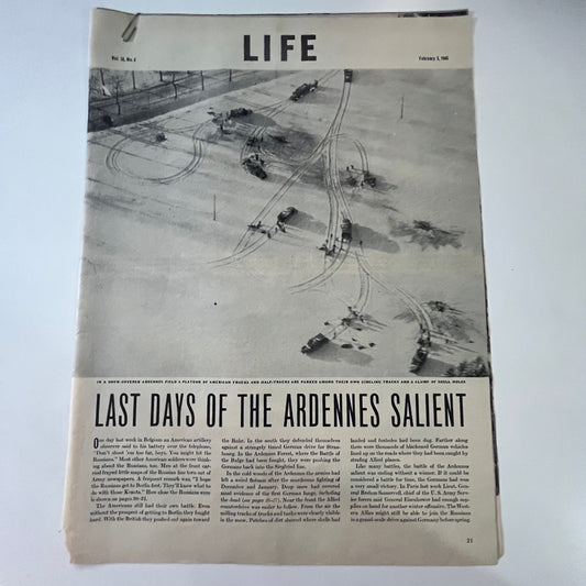 Last Days of the Ardennes Salient 4 Pages 1940s WWII Era Article V29-5
