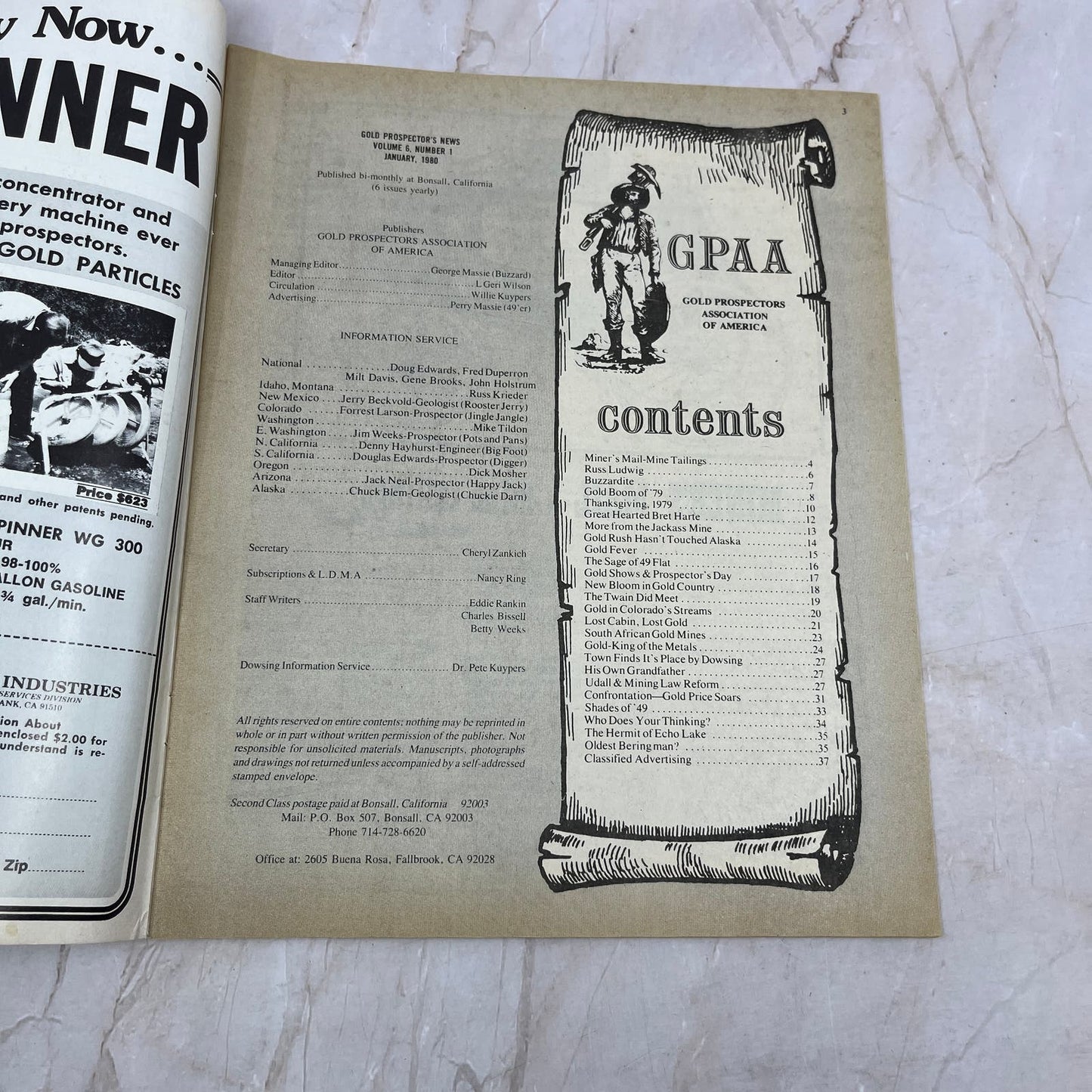 1980 Jan - Gold Prospecting News Magazine - Treasure Hunting Prospecting M11