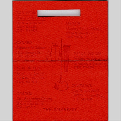 Rix Rack Sportswear San Pedro Orange CA Vintage Business Card TH2-B1