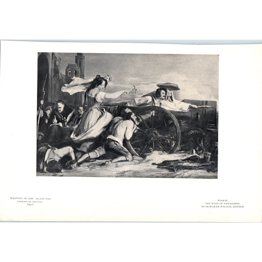 The Main of Saragossa - Wilkie c1905 Art Print D13