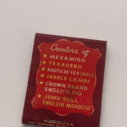 Leonard Freedman & Sons Fashion Leathers Madison Ave NY Matchbook TB8-MB2-4