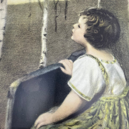 Vintage Spring Song By Simon Glucklich Art Print Lithograph 10x16 FL6-3