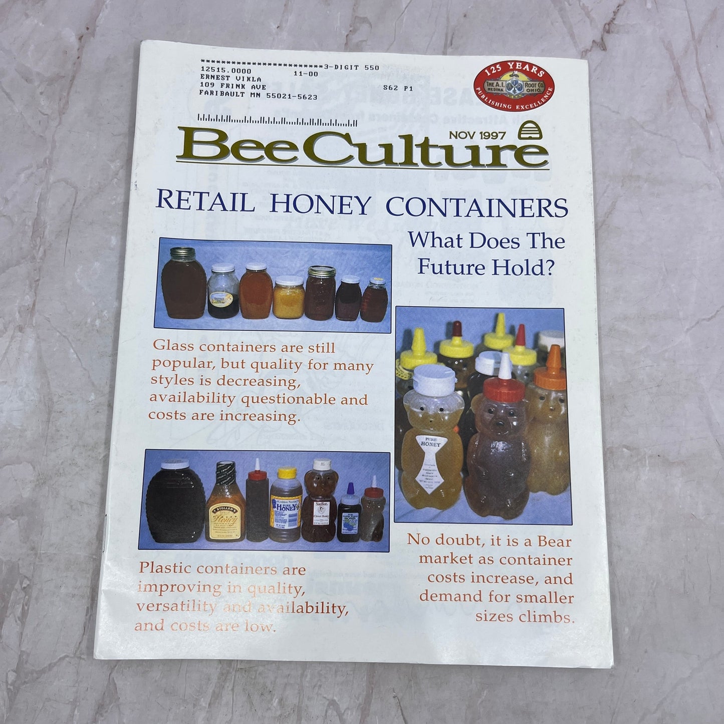 1997 Nov - Bee Culture Magazine - Bees Beekeeping Honey M33