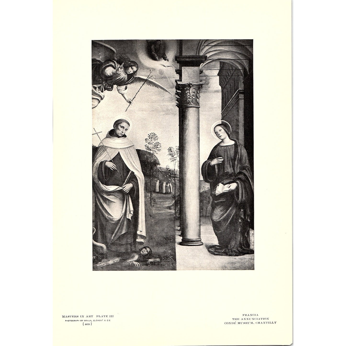 The Annunciation - Francia - 1906 Litho Art Print AF5-3