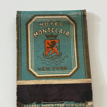Hotel Montclair Lexington Ave New York Vintage Matchbook Cover TB6-MB1-3