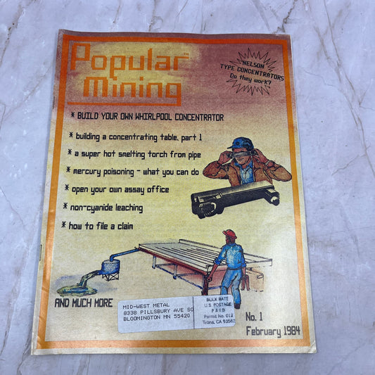 1984 Feb - Popular Mining Magazine - Treasure Hunting Prospecting Gold M11