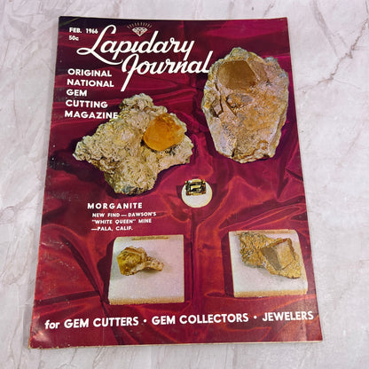 Morganite Dawson's White Queen Mine Pala CA - Lapidary Journal - Feb 1966 M27